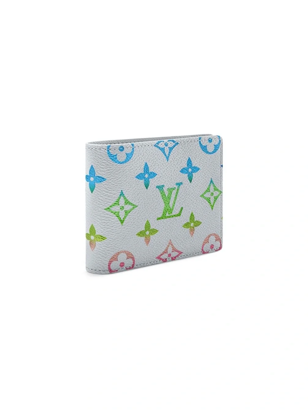 NEW Louis Vuitton Mens Multicolor Monogram Iridescent Canvas Bifold Wallet